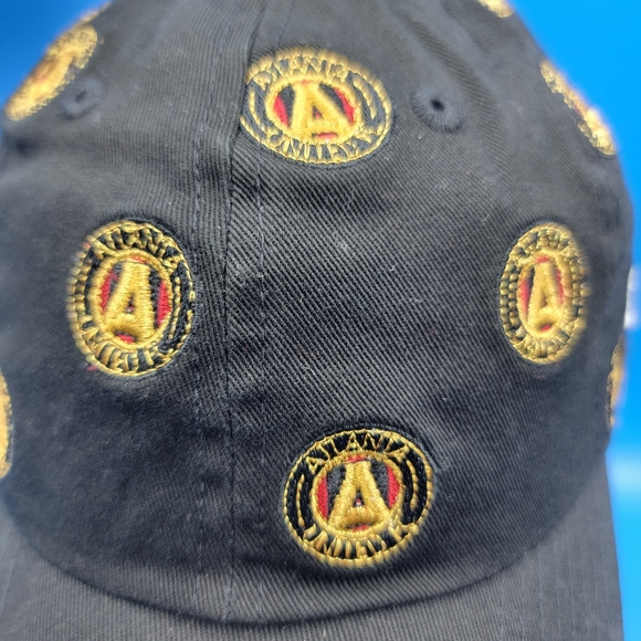 Atlanta United New Era Adjustable Men's Hat One Size Black Gold Red Soccer New - Picture 3 of 10